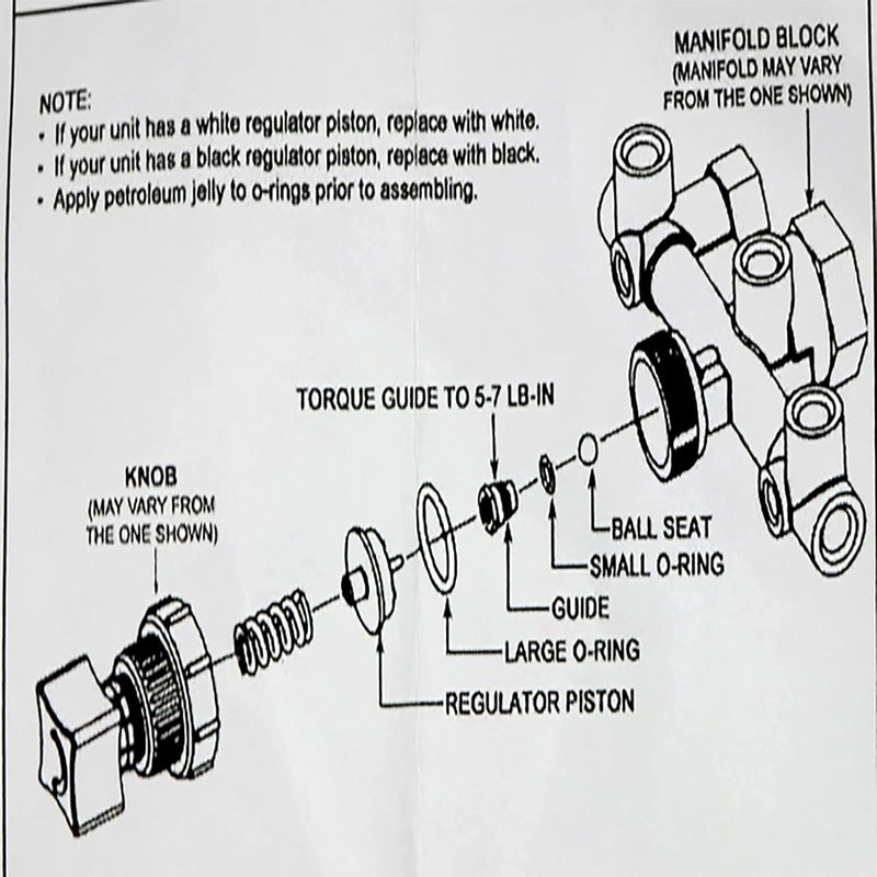 BRGMAX Air Compressor Regulator Manifold Repair 105-0004 Kit For Sanborn Coleman Powermate parts - Image 3
